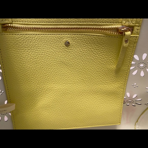 Yellow Kate Spade Flower Cut Out Tote - Picture 2 of 5